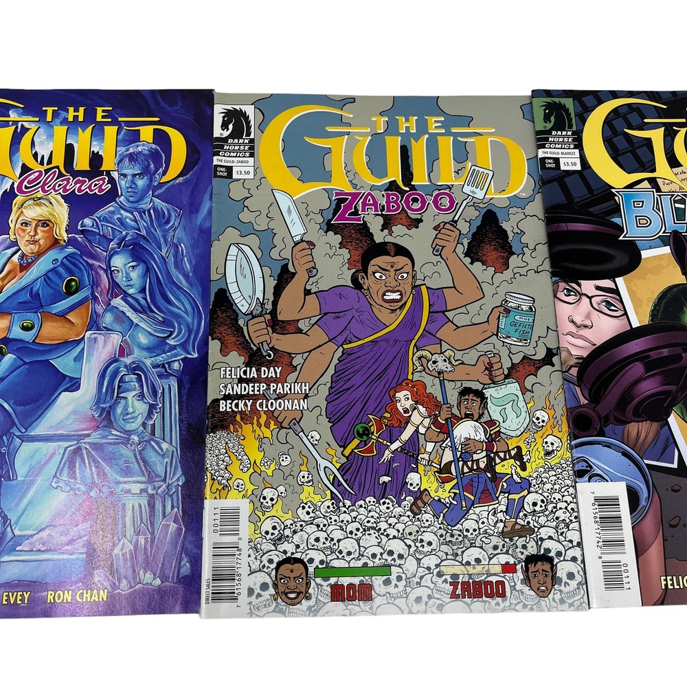 The Guild Shorts‎ Lot of 3 - Felicia Day Dark Horse Comics Clara Zaboo Bladez - Picture 3 of 7
